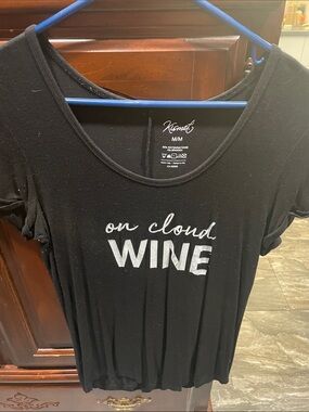 Kismet Black 'On Cloud WINE' Short-Sleeve Graphic Tee
